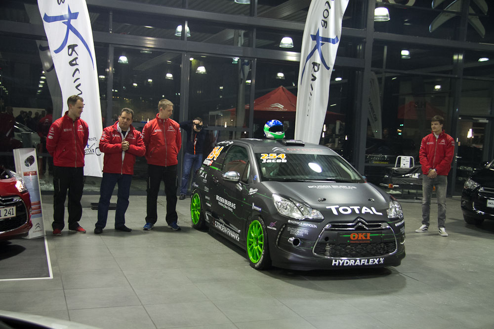 Jacob Kallestrup og hans Citroën DS3 Cup-racer
(Foto: Gripping Media)